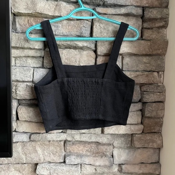 Madewell Linen blend crop top - Picture 2 of 4